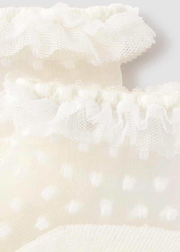 Calzini Plumetis Beige