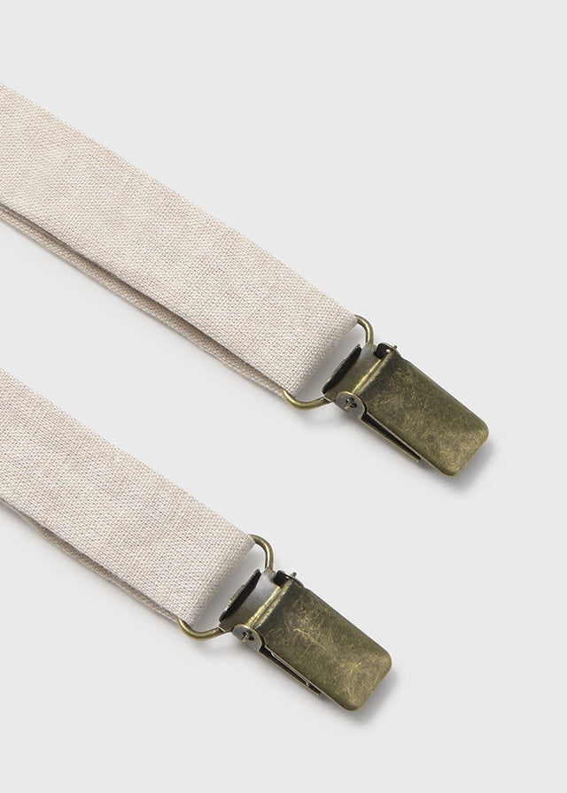 Completo Bretelle E Papillon Avena