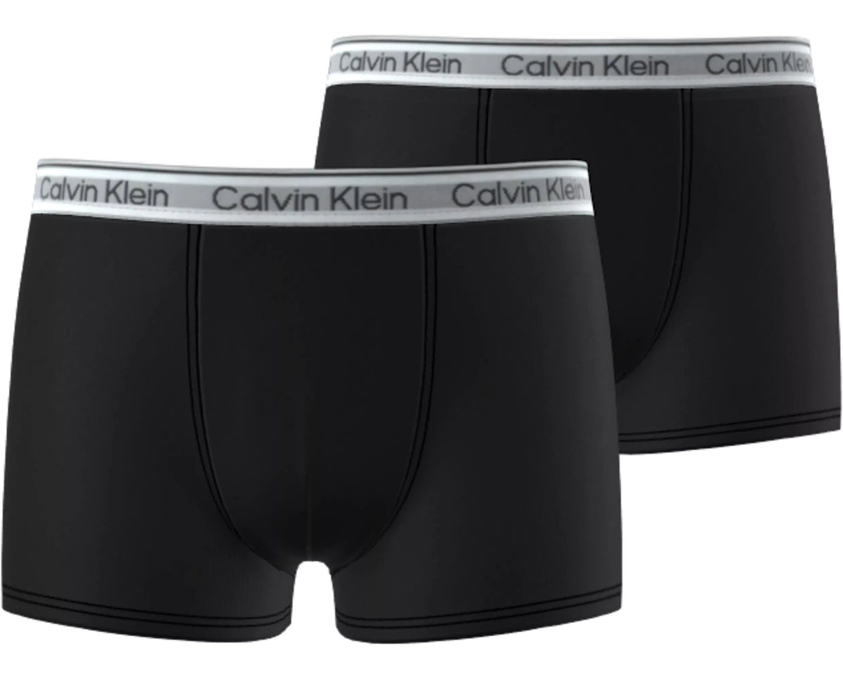 Set 2 Boxer Maschio Nero Con Logo