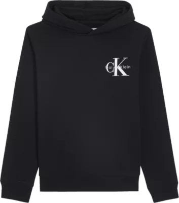 Felpa Con Cappuccio Mono Logo Nero
