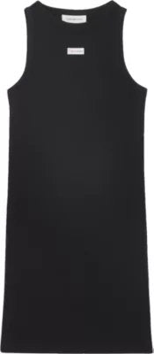 Vestito Nero Con Logo Ck
