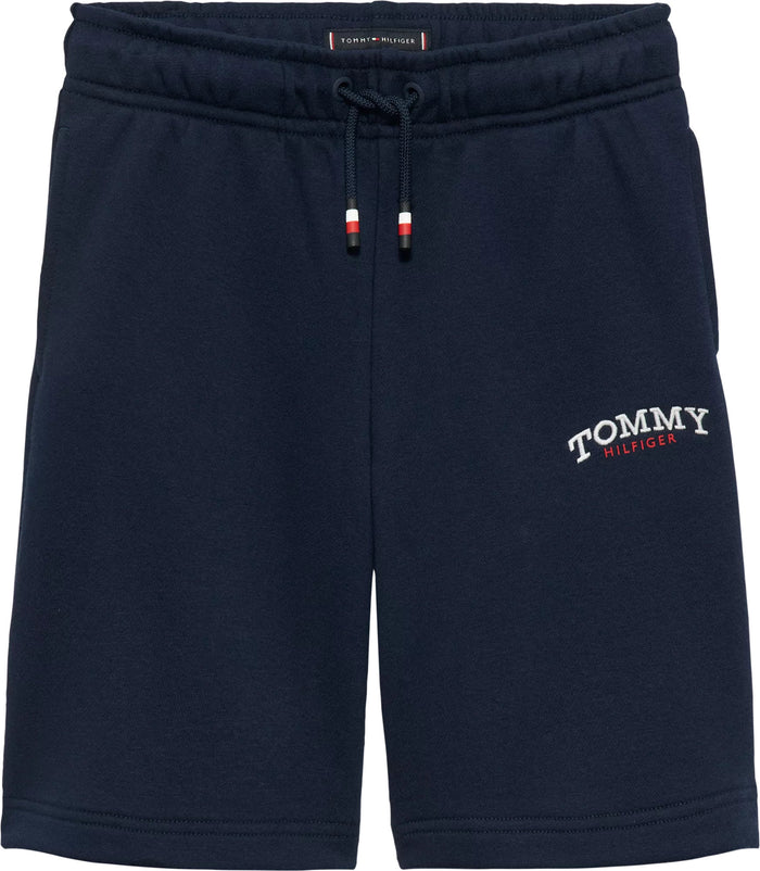 Short In Felpa Blu Con Logo