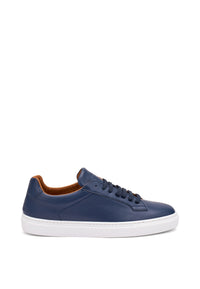 Sneaker Essential Pelle Blu