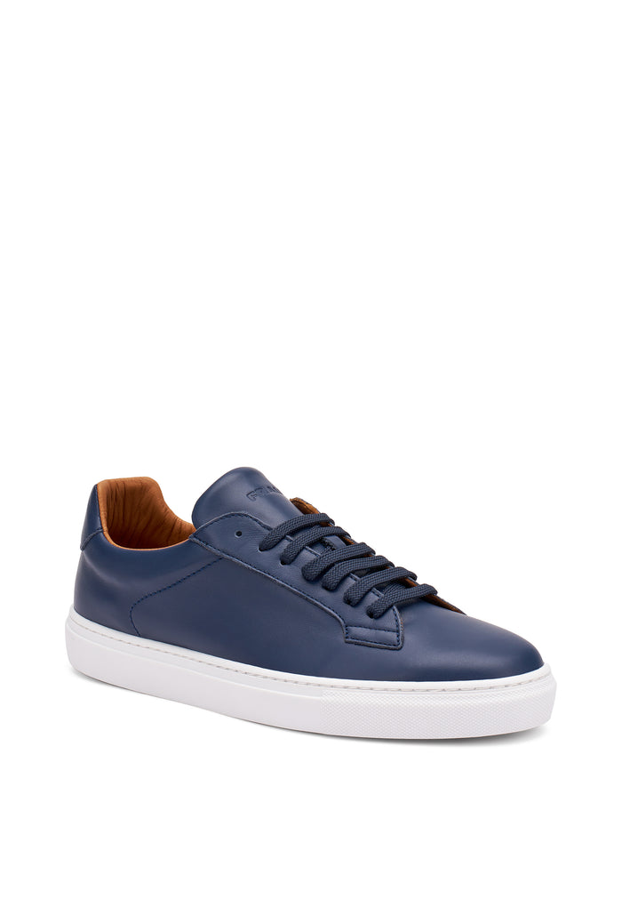 Sneaker Essential Pelle Blu