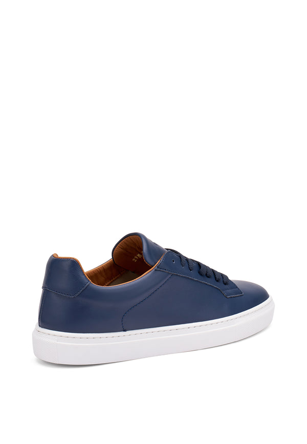Sneaker Essential Pelle Blu