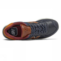Sneaker 574 Leather Blu Brown