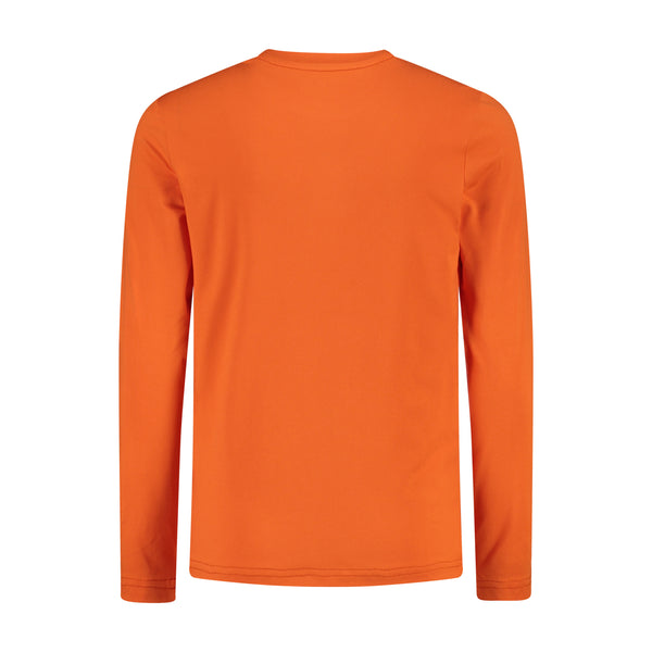 T-Shirt Stretch Manica Lunga Arancio