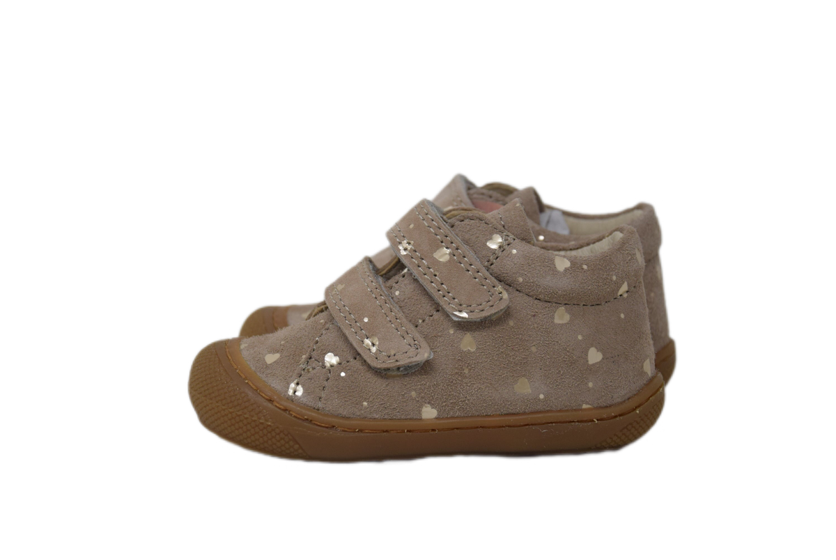 Scarpa Cocoon Suede Taupe Love Strappi