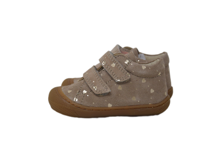 Scarpa Cocoon Suede Taupe Love Strappi