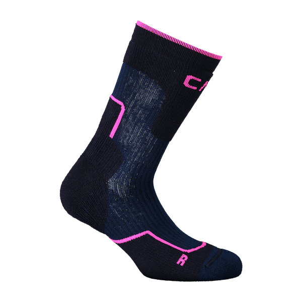 Calzini Trekking In Lana Blu Viola