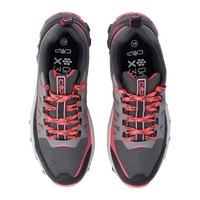 Scarpa Sportiva Veloce Laky Cemento_Rosso