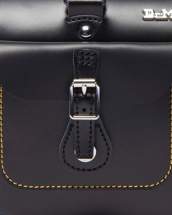 Borsa Cartella con manico superiore nera Kiev liscia