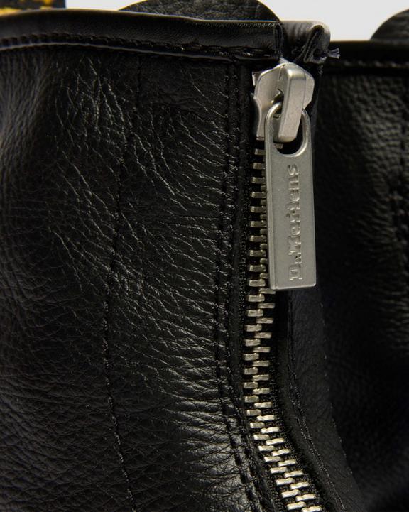 Anfibio 1460 Virginia Nero Con Zip Centrale