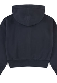 Felpa Zip Con Cappuccio Antracite