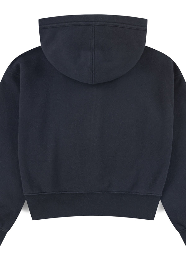 Felpa Zip Con Cappuccio Antracite