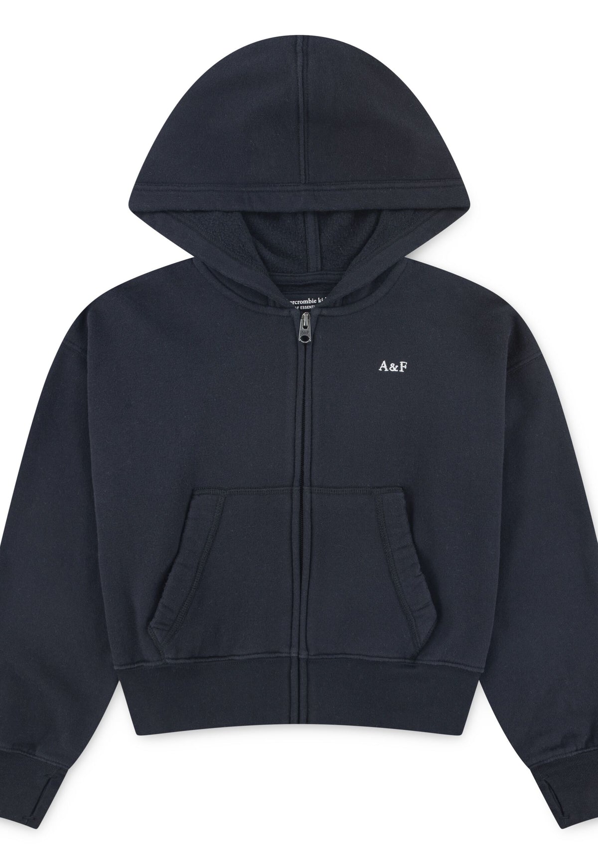 Felpa Zip Con Cappuccio Antracite