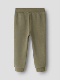 Pantaloni In Felpa Verde Stampa Panda
