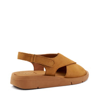 Sandalo Morbido In Nabuk Caramel