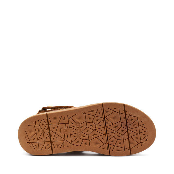 Sandalo Morbido In Nabuk Caramel