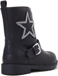 Stivaletto Dana Nero con Stella Glitter