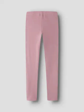 Leggings Basic Da Bambina Rosa Antico Scuro