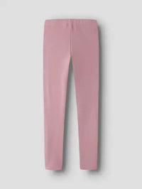 Leggings Basic Da Bambina Rosa Antico Scuro