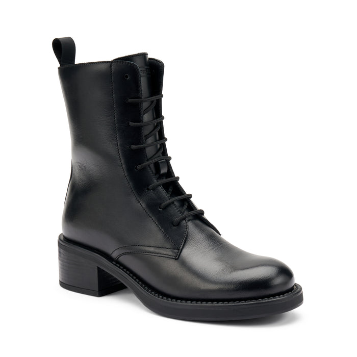 Stivaletto Da Donna Laccio Tacco Nero