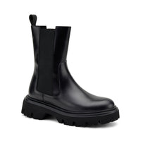 Stivaletto Seta Nero con Elastico