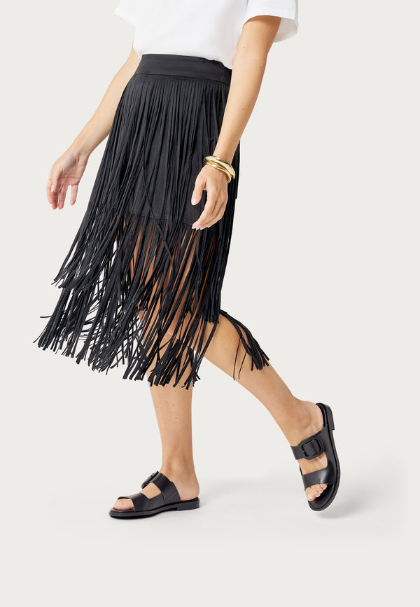 Sandalo Ciabatta Marrone Con Maxy Fibbia