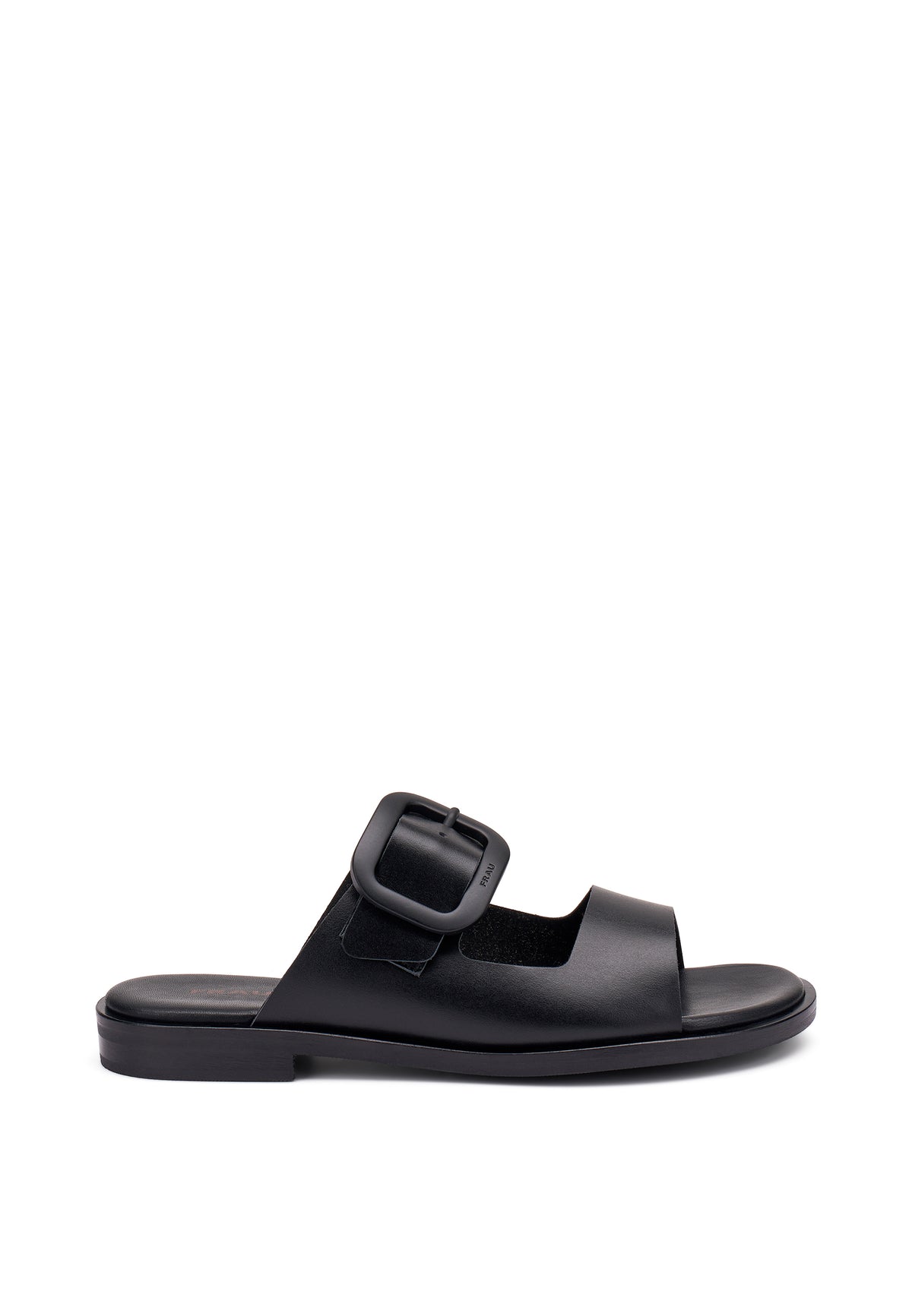 Sandalo Ciabatta Marrone Con Maxy Fibbia