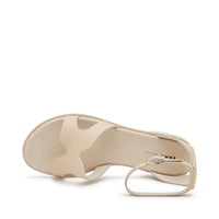 Sandalo Con Cinturino Beige