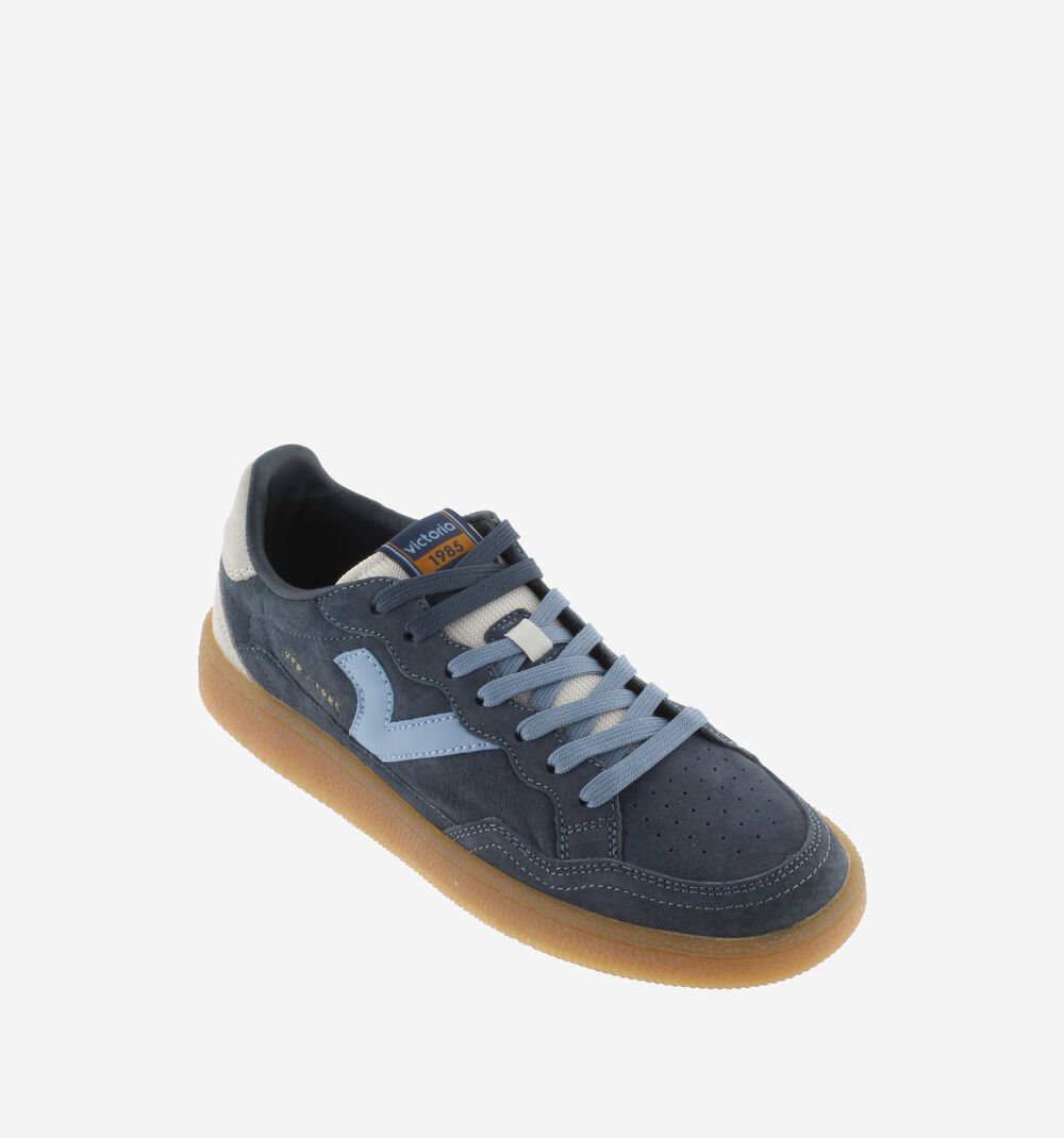 Sneakers Smash in Suede Blu