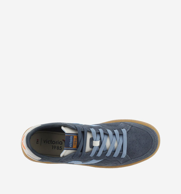 Sneakers Smash in Suede Blu