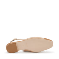 Slingback In Pelle Beige