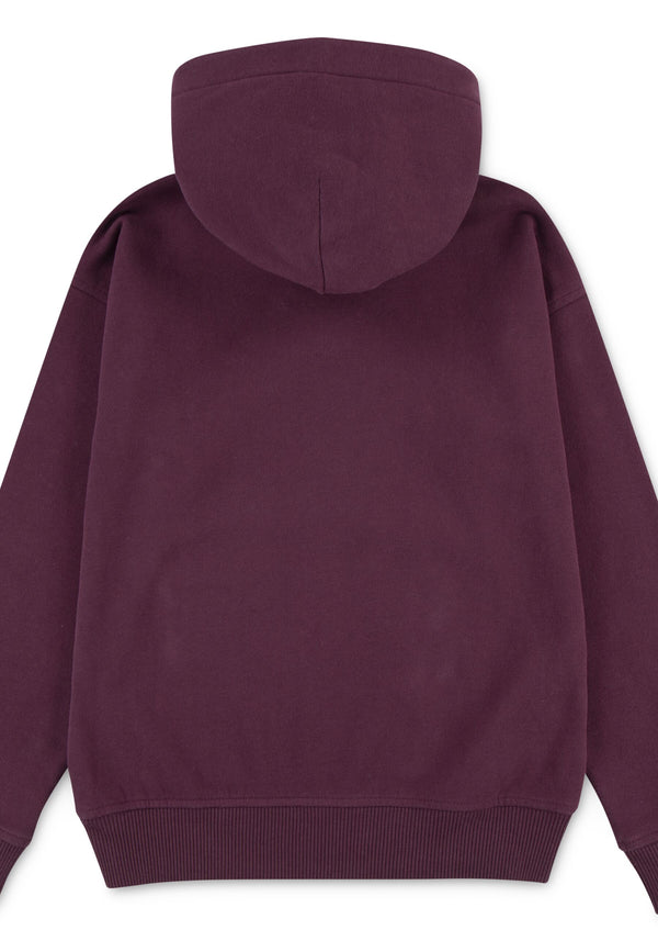 Felpa Cappuccio Bordeaux