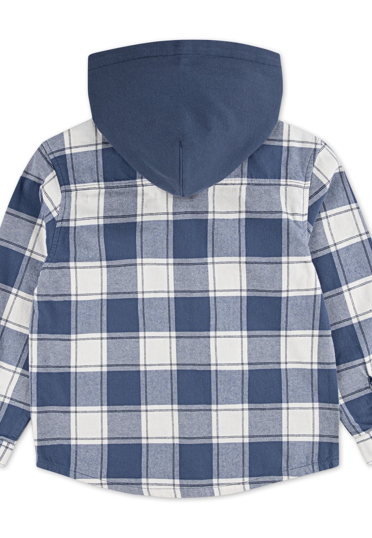 Camicia Flanella A Quadri Con Cappuccio