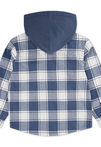 Camicia Flanella A Quadri Con Cappuccio
