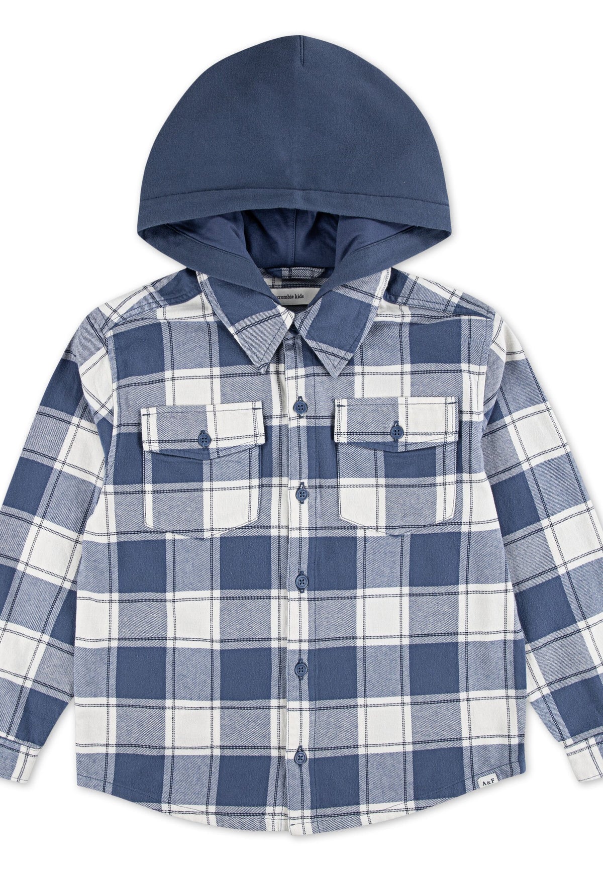 Camicia Flanella A Quadri Con Cappuccio