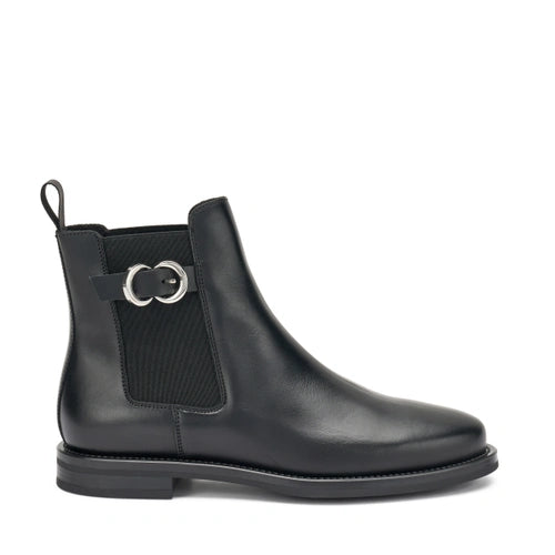 Stivaletto Da Donna Semplice Con Fibbietta Nero