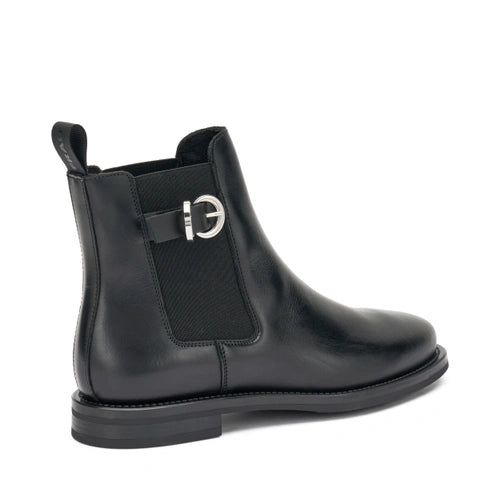 Stivaletto Da Donna Semplice Con Fibbietta Nero
