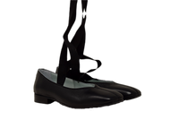 Ballerina Nera Con Laccio Alla Caviglia