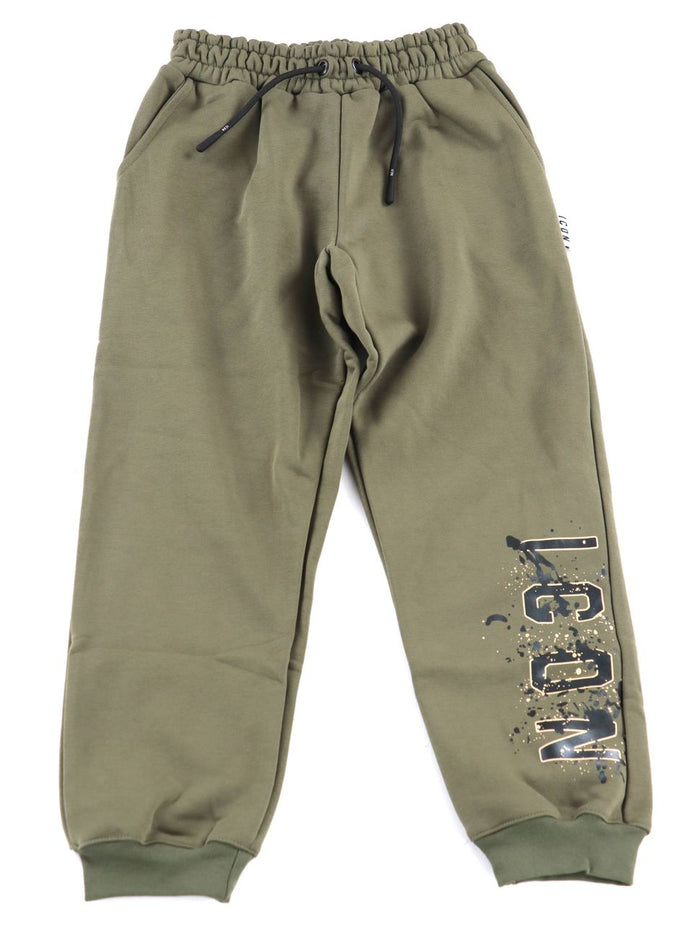 Pantalone Da Ragazza Sportivo Con Logo Verde