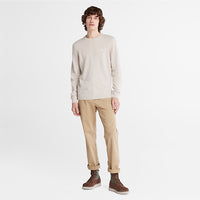 Felpa Merino Crew Sweater Island Fossil
