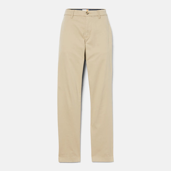 Pantalone Lungo chino in twill elasticizzato Verde