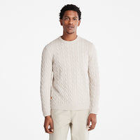 Felpa P-B Lambwool Cable Island Fossil