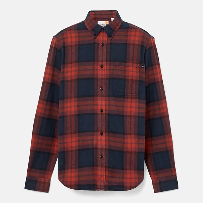 Camicia Heavy Flannel Plaid Dark Sapphire Yd