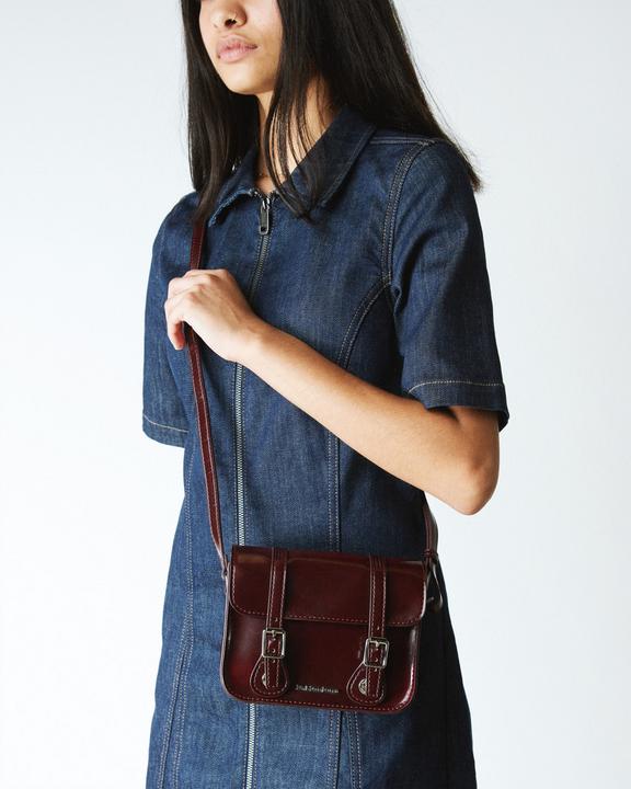 Borsa vegana Cambridge Brush rosso ciliegia