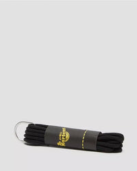 140cm Black Round Lace 8-10i - Ea Black Polyester