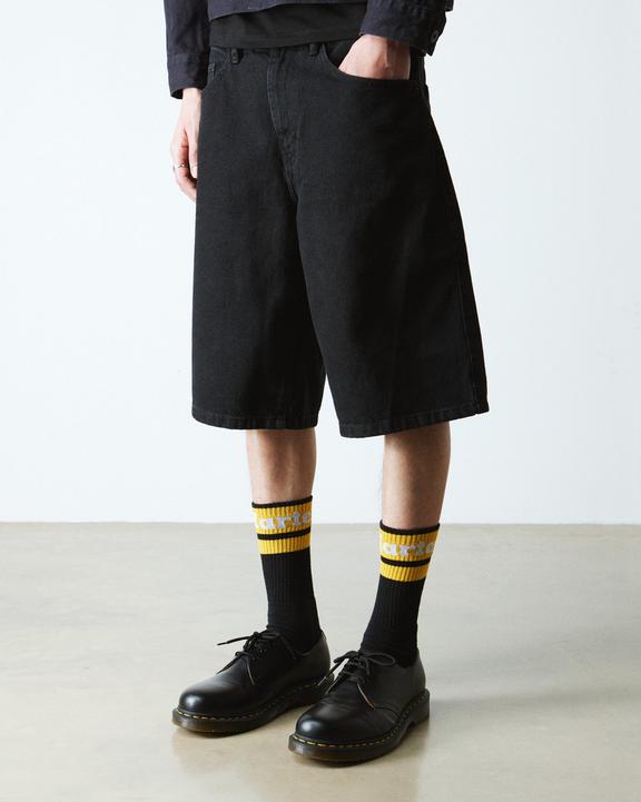 Calzino Black White Yellow Organic Cotton Blend