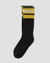 Athletic Logo Sock Black+White+Yellow Organic Cotton Ble